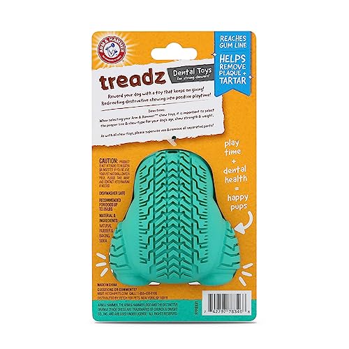 Arm & Hammer for Pets Super Treadz Gorilla Dental Chew Toy for Dogs - Dog Dental Toys Reduce Plaque & Tartar Buildup Without Brushing - Safe for Dogs up to 35 Lbs