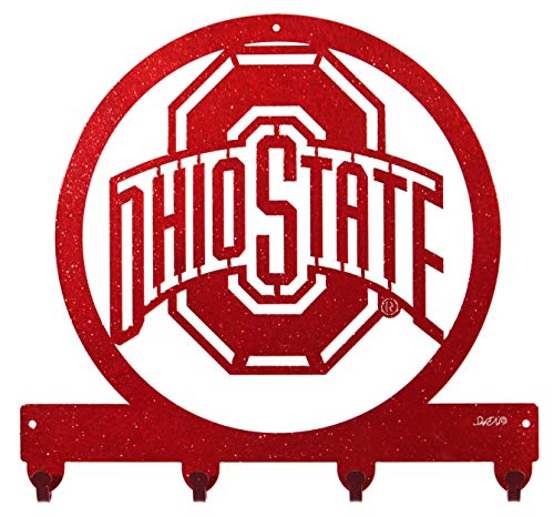 SWEN Products Ohio State Buckeyes Metal Key Chain Hanger - Leash Holder