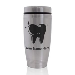 skunkwerkz commuter travel mug, tooth, personalized engraving included