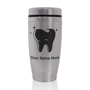 SkunkWerkz Commuter Travel Mug, Tooth, Personalized Engraving Included