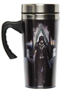 assassins creed coffee travel mug tumbler with handle