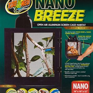 Zoo Med Labs Nano Breeze Alumuninum Screen Cage 10 x 10 x 12