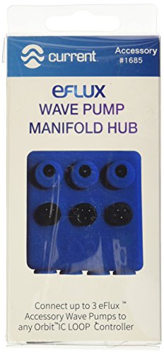 Current USA 1685 eFlux Wave Pump Manifold HUB (Connects Up to 3 Wave Pumps),Blue