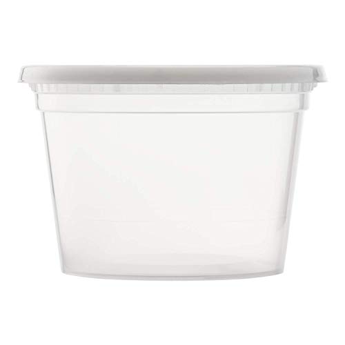 Karat FP-IMDC16-PP 16 oz 3.35"x 4.61"x 3" Deli Containers with Lids (Pack of 240)