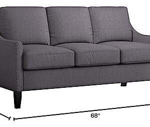 ACME Furniture Zapata Junior Sofa, Gray Linen