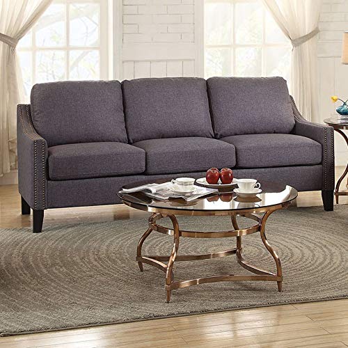 ACME Furniture Zapata Junior Sofa, Gray Linen