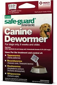 dog dewormer canine 8in1 safe guard safeguard dogs large puppies pet wormer 4gr