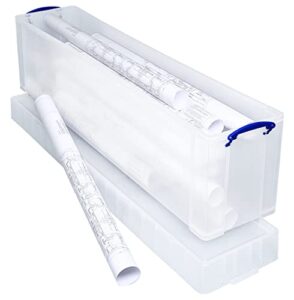 really useful storage box 77 litre clear