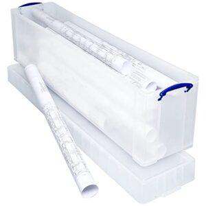 Really Useful Storage Box 77 Litre Clear