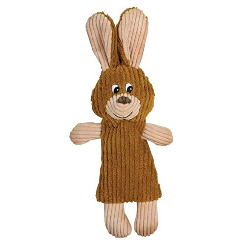 Snuggle Puppy Tender-Tuffs - Water Bottle Cruncher with Crinkle Action - No Squeaker Whisper Rabbit Bottle Cover Dog Toy