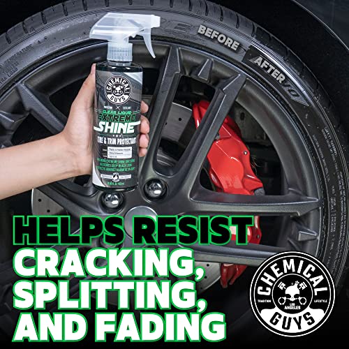 Chemical Guys - TVD11216 TVD11264 - Clear Liquid Extreme Shine Premium Sprayable Dressing and Protectant For Tires, Trim, Rubber and Plastic (16 oz)