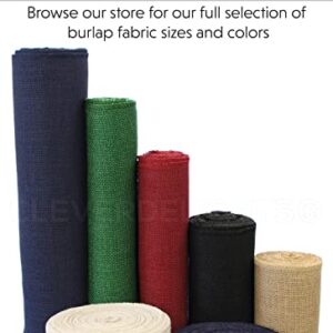 CleverDelights 12" Premium Burlap Roll - 50 Yards - No-Fray Finished Edges - Natural Jute Burlap Fabric