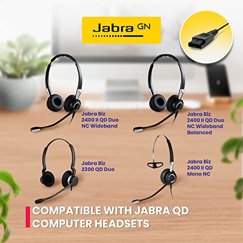 Jabra GN Style Splitter Y-Training Cord (Observation- Live/Mute Version), Compatible with Jabra, Liberation, GN Netcom Headsets - Quick Disconnect - for Coaching, Supervising, Training, Monitoring