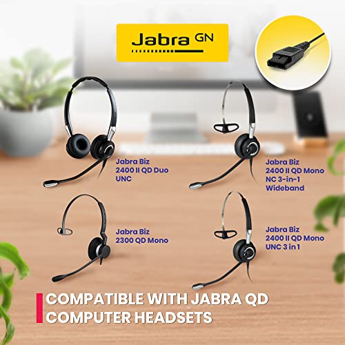 Jabra GN Style Splitter Y-Training Cord (Observation- Live/Mute Version), Compatible with Jabra, Liberation, GN Netcom Headsets - Quick Disconnect - for Coaching, Supervising, Training, Monitoring