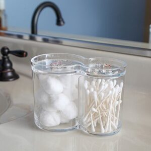 ARAD Acrylic Cotton Ball Holder, Storage Cotton Balls, Bathroom Storage, Makeup Organizer, Acrylic Container, Cotton Ball Organizer, Round Counter Organizer