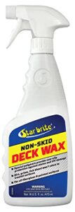 star brite non-skid deck wax spray - non-slip protection from stains & uv damage - 16 oz (097316)
