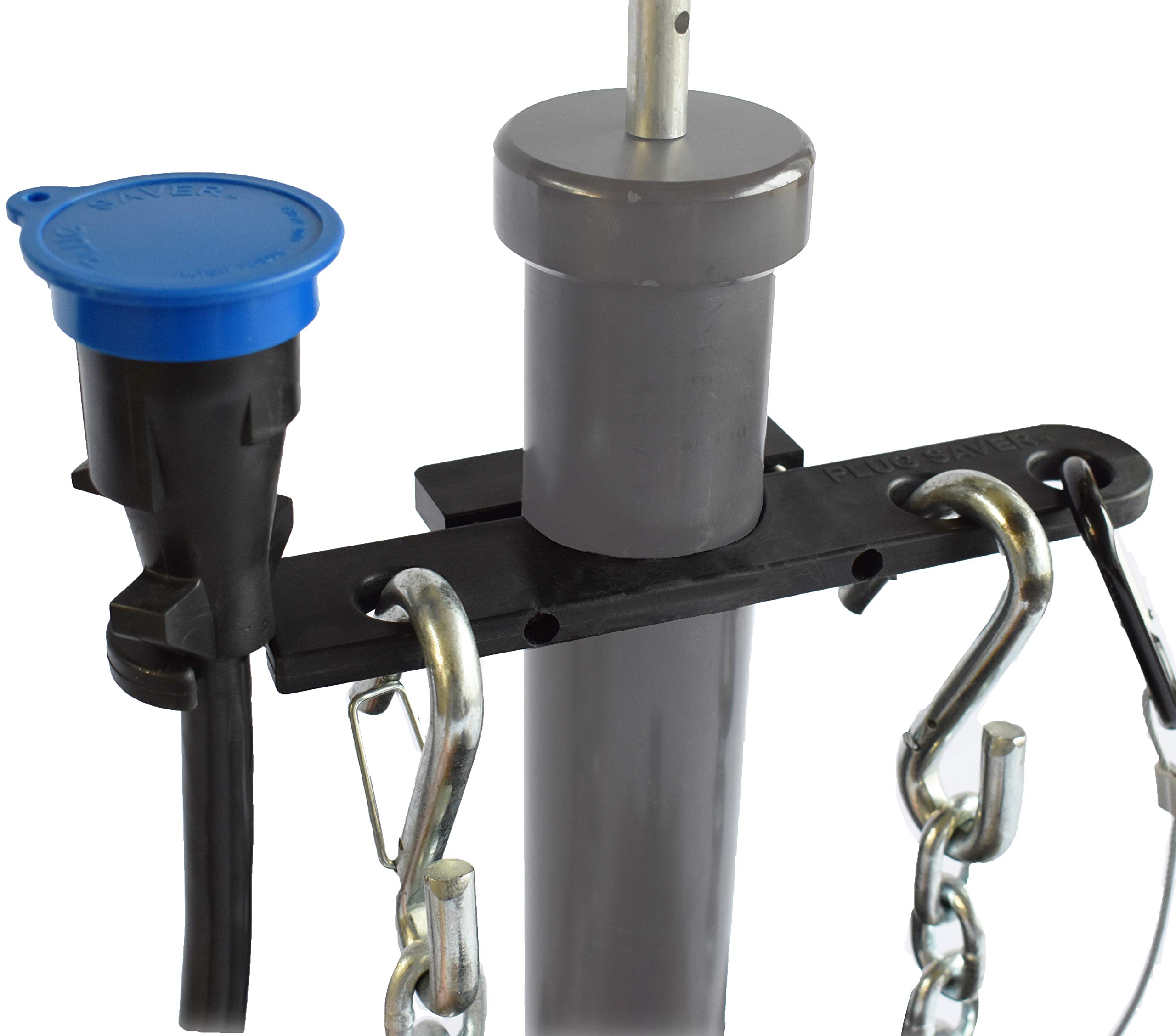 GR innovations llc Tongue Jack Trailer Towing Organizer | Plastic Chain Saver Kit