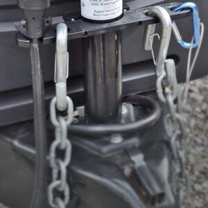 GR innovations llc Tongue Jack Trailer Towing Organizer | Plastic Chain Saver Kit