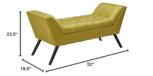 Christopher Knight Home Demi Fabric Bench, Green