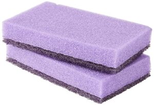 scotch-brite fiber with sponge, polyurethane, purple (extreme), 2 unidad