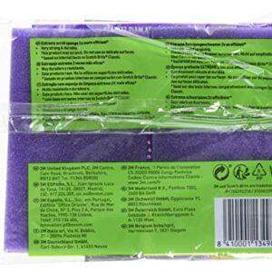 Scotch-Brite Fiber with Sponge, Polyurethane, Purple (Extreme), 2 Unidad