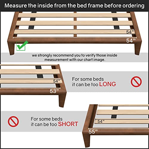 Continental -Mattress 0.75-Inch Heavy Duty -Mattress Support Wooden Bunkie -Board/Slats, Full, Beige