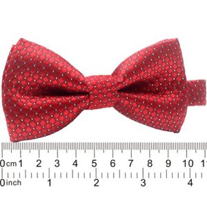 YOY Handcrafted Adorable Pet Bow Ties - 6-Pack Adjustable Neck Tie 11.4"-18.5" Polka Dots Bowties Dog Collar Neckties Kitty Puppy Grooming Accessories for Doggy Cat, 6 Colors
