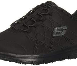 Skechers Women's Ghenter Srelt Work Shoe, Black, 8 M US