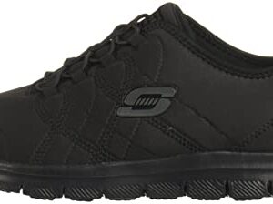 Skechers Women's Ghenter Srelt Work Shoe, Black, 8 M US