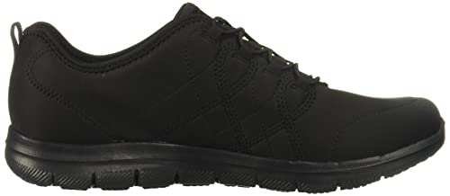 Skechers Women's Ghenter Srelt Work Shoe, Black, 8 M US