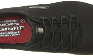 Skechers Women's Ghenter Srelt Work Shoe, Black, 8 M US