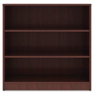 Lorell Mahogany Laminate Bookcase, 36" x 36" x 12"