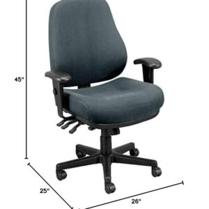 Eurotech Seating 24/7 Swivel Charcoal Chair, Dove Charcoal