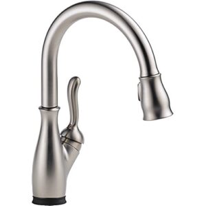 delta faucet leland touch kitchen faucet brushed nickel, kitchen faucets with pull down sprayer, kitchen sink faucet, faucet for kitchen sink, touch2o technology, spotshield stainless 9178t-sp-dst