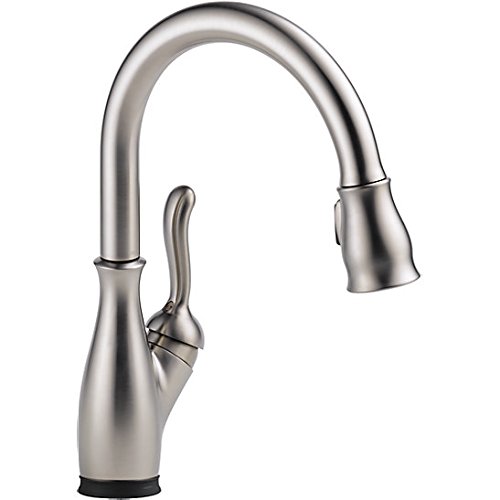 Delta Faucet Leland Touch Kitchen Faucet Brushed Nickel, Kitchen Faucets with Pull Down Sprayer, Kitchen Sink Faucet, Faucet for Kitchen Sink, Touch2O Technology, SpotShield Stainless 9178T-SP-DST