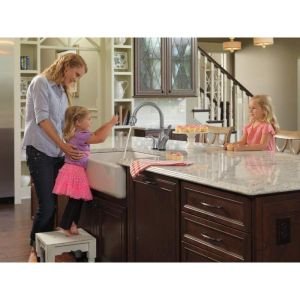 Delta Faucet Leland Touch Kitchen Faucet Brushed Nickel, Kitchen Faucets with Pull Down Sprayer, Kitchen Sink Faucet, Faucet for Kitchen Sink, Touch2O Technology, SpotShield Stainless 9178T-SP-DST