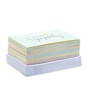 Best Paper Greetings 48-Pack of Assorted Sympathy Cards with Envelopes Included Featuring Floral Designs Sympathy - Pastel Floral