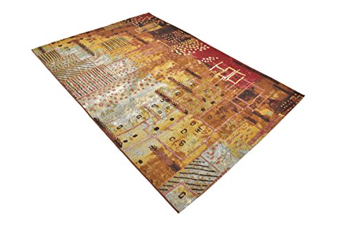 Unique Loom Outdoor Modern Collection Area Rug - Pine (5' 3" x 8' Rectangle, Multi/ Brown)