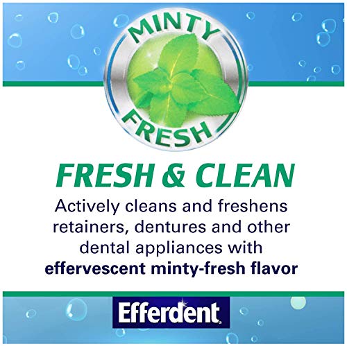 Efferdent Plus Mint Denture Cleanser Tablets 90 ea by Efferdent