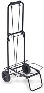 "top pack" 75 lbs.premium folding lightweight shopping grocery luggage laundry cart - black
