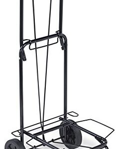 "TOP PACK" 75 lbs.Premium Folding Lightweight Shopping Grocery Luggage laundry Cart - Black