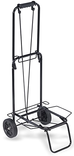 "TOP PACK" 75 lbs.Premium Folding Lightweight Shopping Grocery Luggage laundry Cart - Black