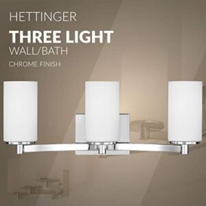 Sea Gull Lighting 4439103-05 Hettinger Three Light Wall/Bath Vanity Style Lights, Chrome Finish