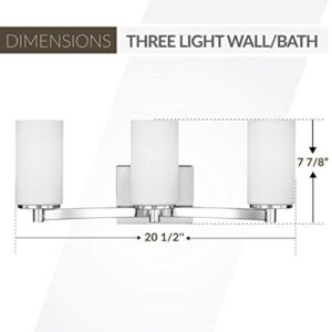 Sea Gull Lighting 4439103-05 Hettinger Three Light Wall/Bath Vanity Style Lights, Chrome Finish