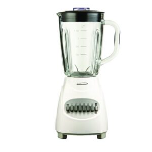 brentwood jb-920w 12-speed blender with glass jar, white by brentwood
