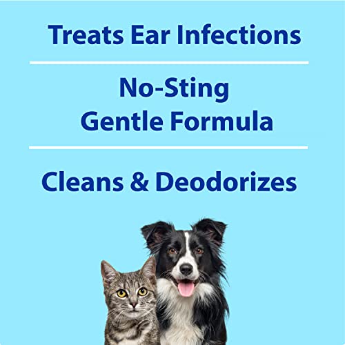 Curaseb Dog Ear Infection Treatment Solution – Soothes Itchy & Inflamed Ears – Cleans Debris and Buildup - 12oz