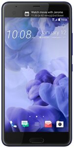 htc u ultra 64gb unlocked (gsm only, no cdma) android 7.0 with htc sense smartphone sapphire blue (dual-display | 16mp+12mp cameras | 3d audio)