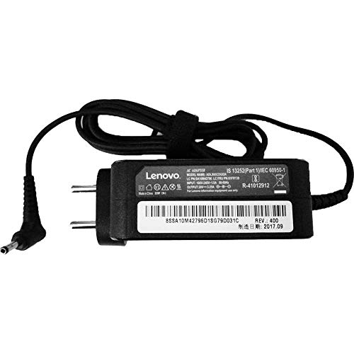 Lenovo 65W Computer Charger - Round Tip AC Wall Adapter (GX20L29355),black