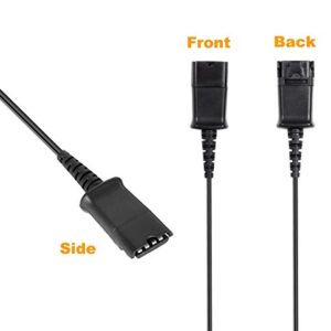 VoiceJoy U10-S QD Adapter HIS Cable Compatible with All Plantronics and VoiceJoy Headsets - Connects to Avaya IP 1608, 1616, 9601, 9608, 9611, 9611G, 9620, 9620C, 9620L, 9621, 9630, 9631, 9640, 9641