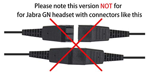 VoiceJoy U10-S QD Adapter HIS Cable Compatible with All Plantronics and VoiceJoy Headsets - Connects to Avaya IP 1608, 1616, 9601, 9608, 9611, 9611G, 9620, 9620C, 9620L, 9621, 9630, 9631, 9640, 9641